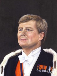 Aquarel Koning Willem-Alexander